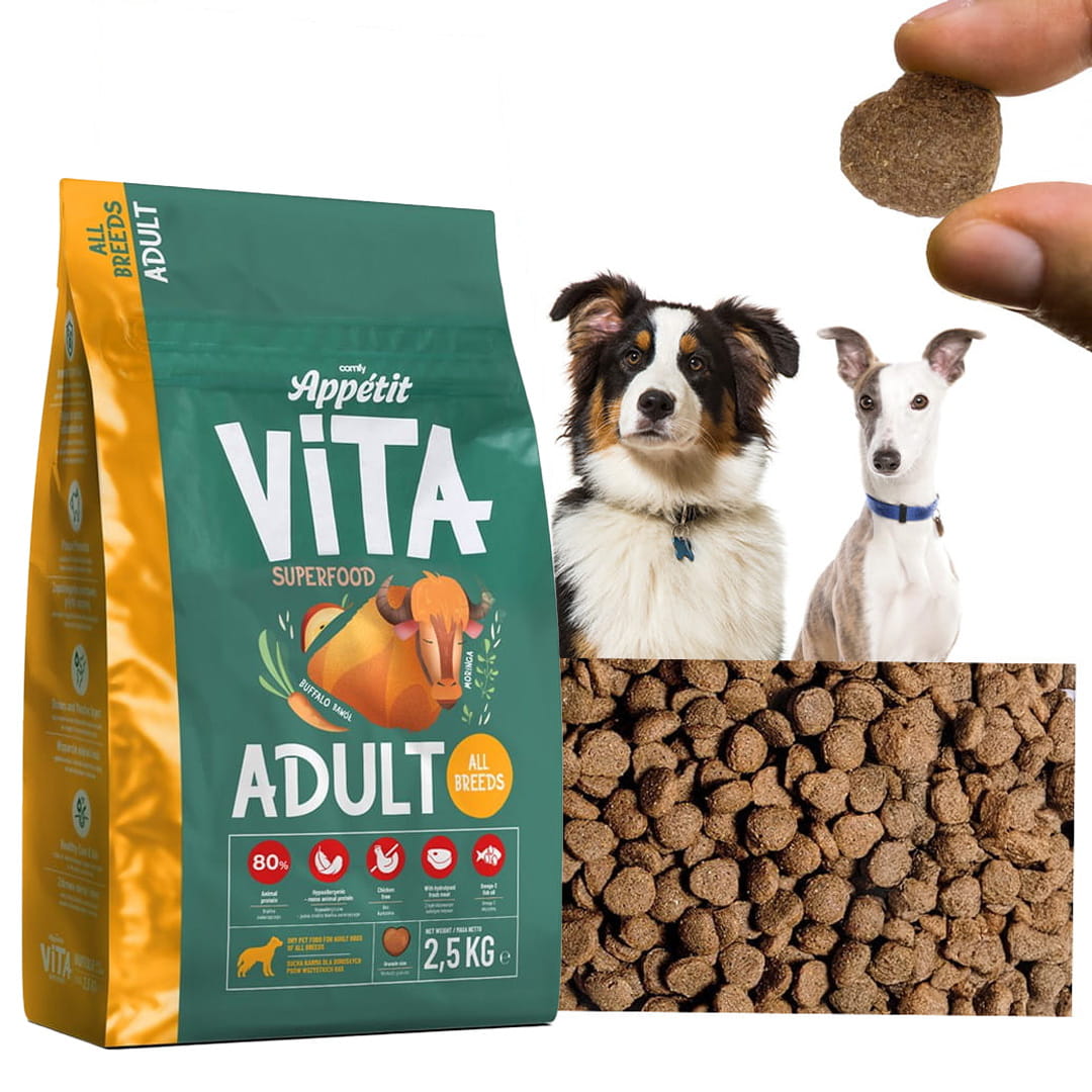 Comfy Appetit Vita Buffalo Karma Sucha Dla Dorosłych Psów Bawół 2,5kg